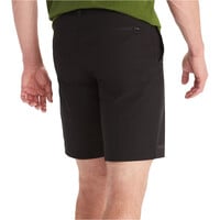 Marmot pantalón corto montaña hombre SCREE NEGRO vista trasera