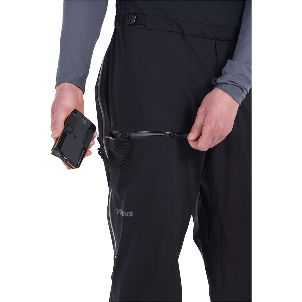 Marmot pantalones esquí hombre SOLITUDE NEGRO 03