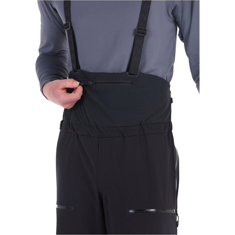 Marmot pantalones esquí hombre SOLITUDE NEGRO vista detalle