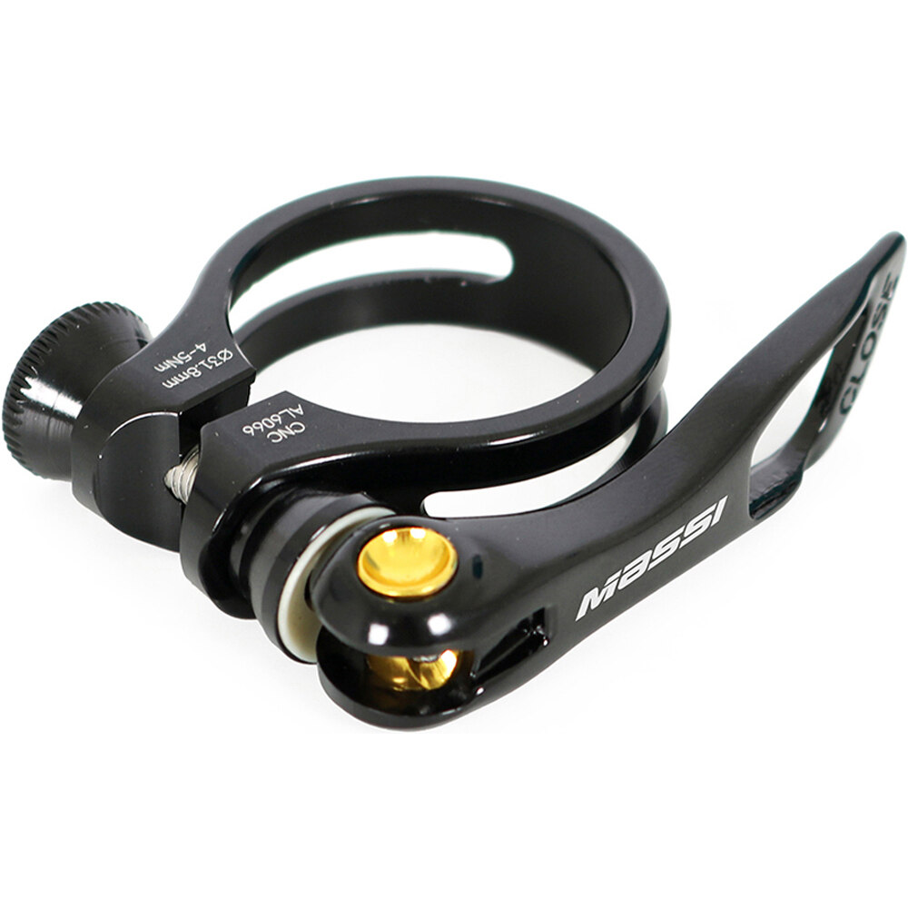 Massi accesorios sillines y tijas ABRAZADERA TIJA C/CIERRE 31,8 NEGRO vista frontal