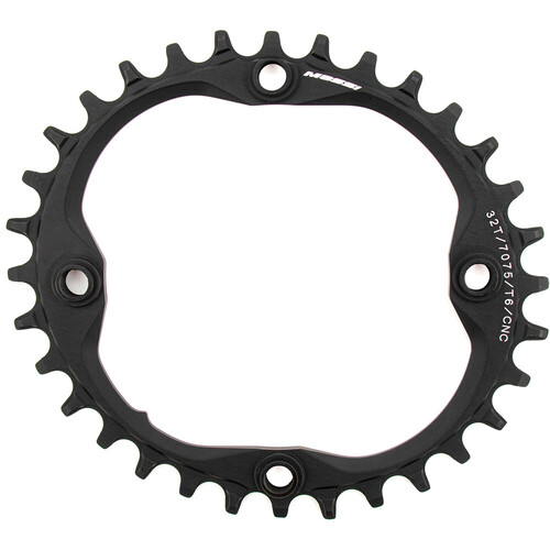 MASSI PLATO 32T N-W C/SHIMANO BCD104 OVAL negro