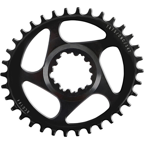 MASSI PLATO 34T DIRECTMOUNT N-W C/SRAM OVAL negro