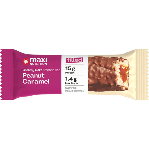 MAXI NUTRITION CREAMY CORE BARS PEANUT CARAMEL 45G