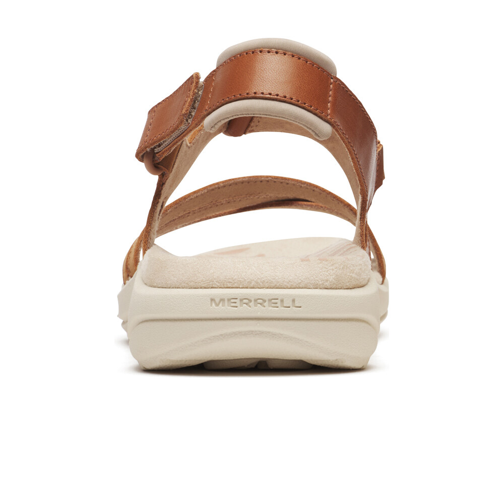 Merrell sandalias trekking mujer HARBOR BACKSTRAP MARRON vista trasera
