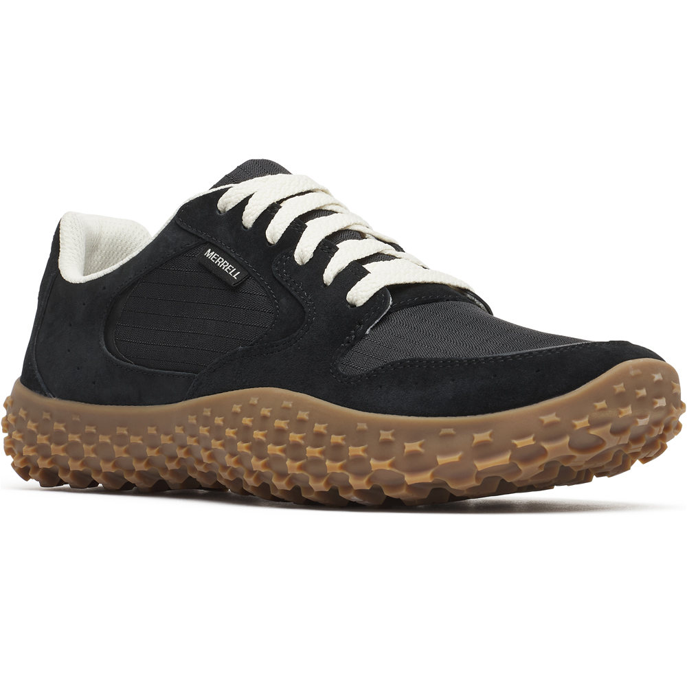 Merrell zapatilla moda hombre WRAPT NEGRO lateral interior