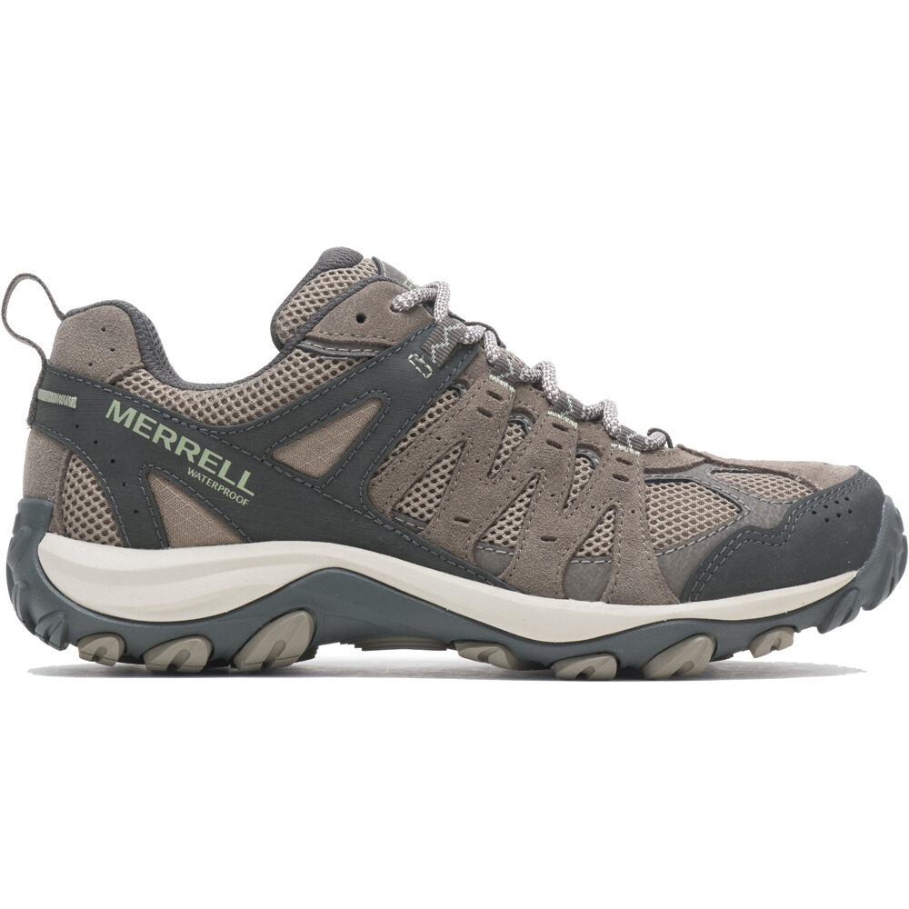 Merrell zapatilla trekking mujer ACCENTOR 3 WATERPROOF MARRON lateral exterior