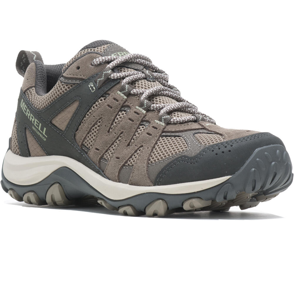 Merrell zapatilla trekking mujer ACCENTOR 3 WATERPROOF MARRON lateral interior