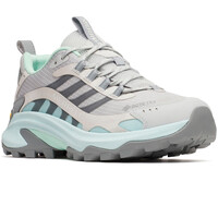 Merrell zapatilla trekking mujer MOAB SPEED 2 GORE-TEX GRIS lateral interior