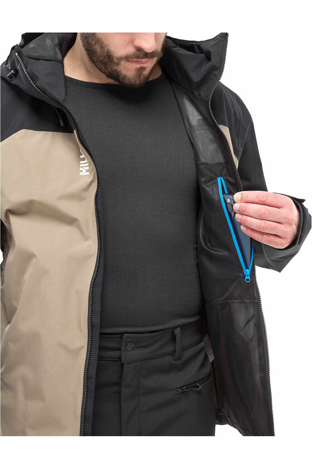 Millet chaqueta impermeable hombre SENECA GORE-TEX 2L MARRON 05