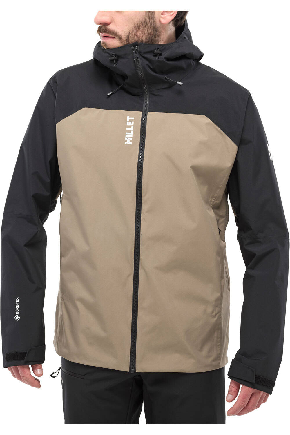 Millet chaqueta impermeable hombre SENECA GORE-TEX 2L MARRON vista frontal