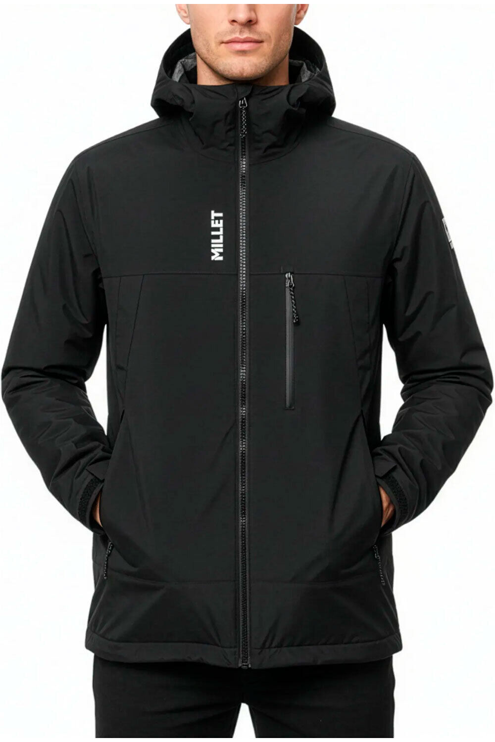 Millet chaqueta impermeable insulada hombre SENECA 3IN1 LOFT JKT M NEGRO vista frontal