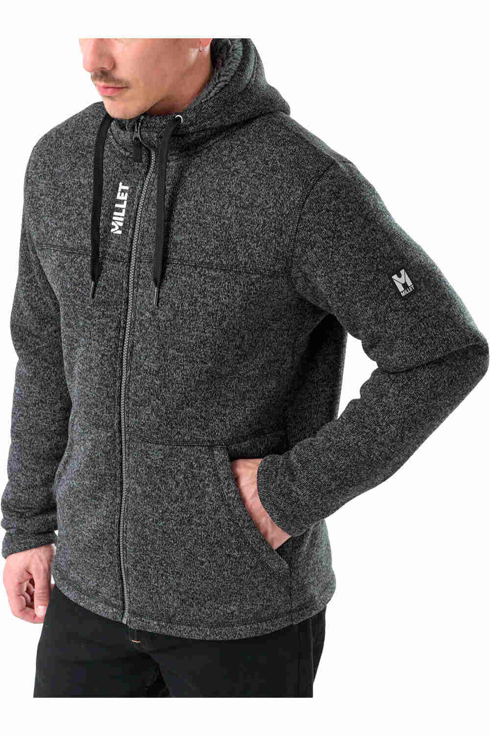 Millet forro polar hombre CHAMONIX KNITWARM HOODIE M  vista detalle
