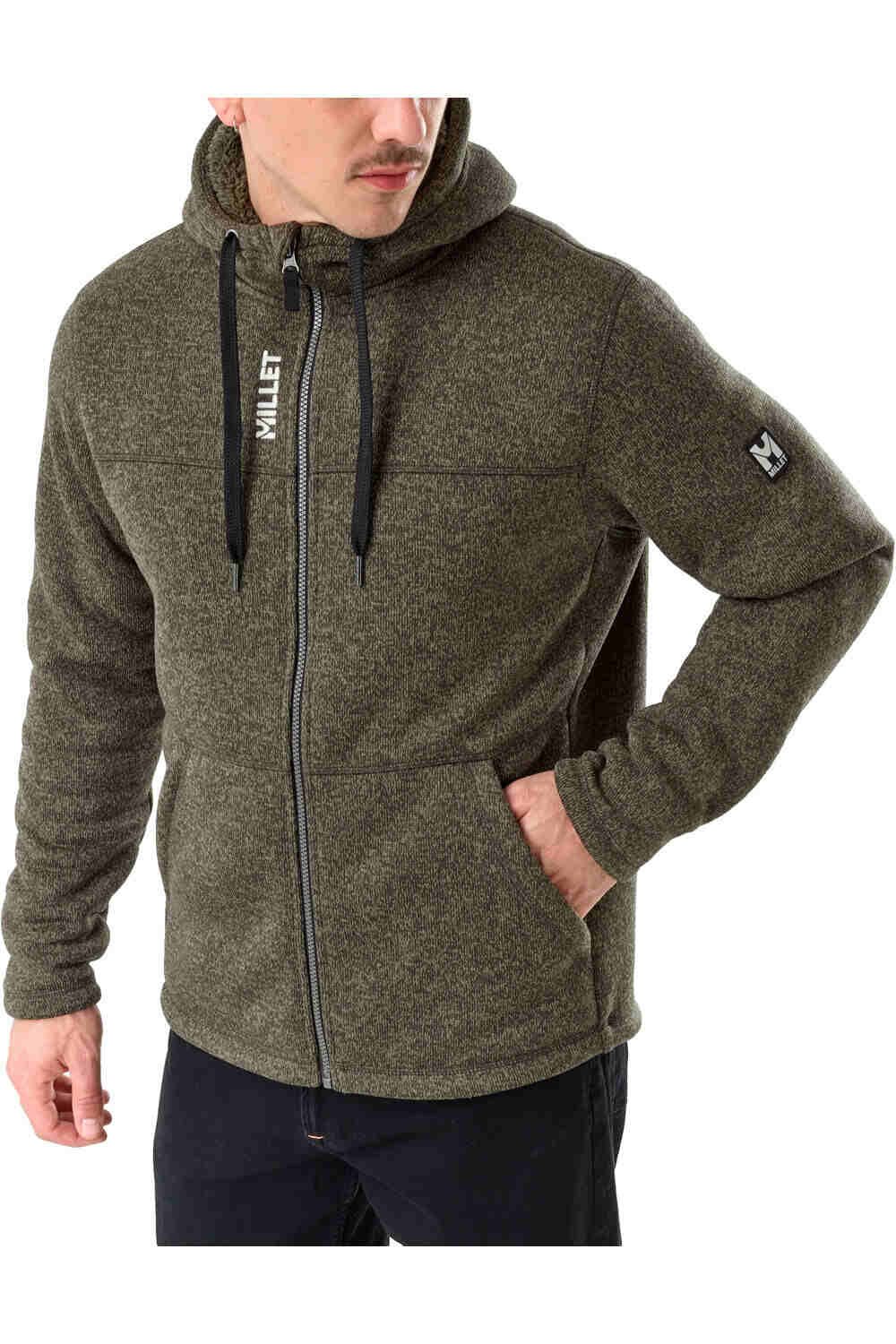 Millet forro polar hombre CHAMONIX KNITWARM HOODIE M  vista detalle