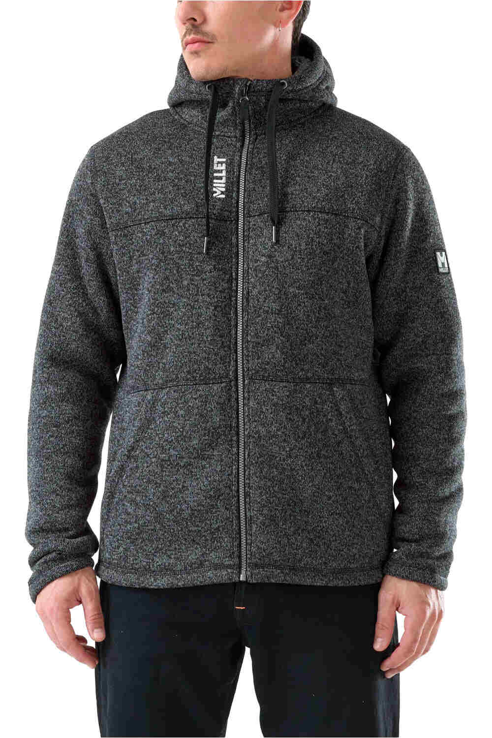 Millet forro polar hombre CHAMONIX KNITWARM HOODIE M  vista frontal