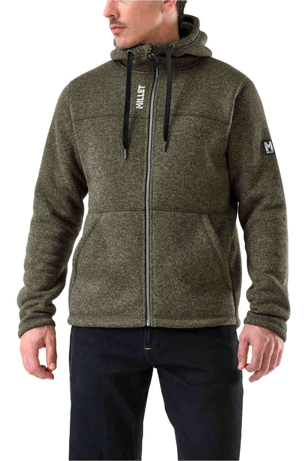 Millet forro polar hombre CHAMONIX KNITWARM HOODIE M  vista frontal