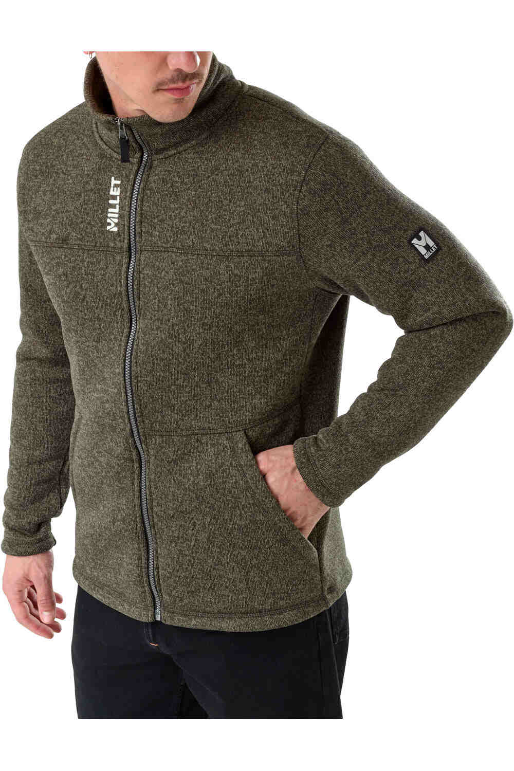 Millet forro polar hombre CHAMONIX KNITWARM JKT M  vista detalle