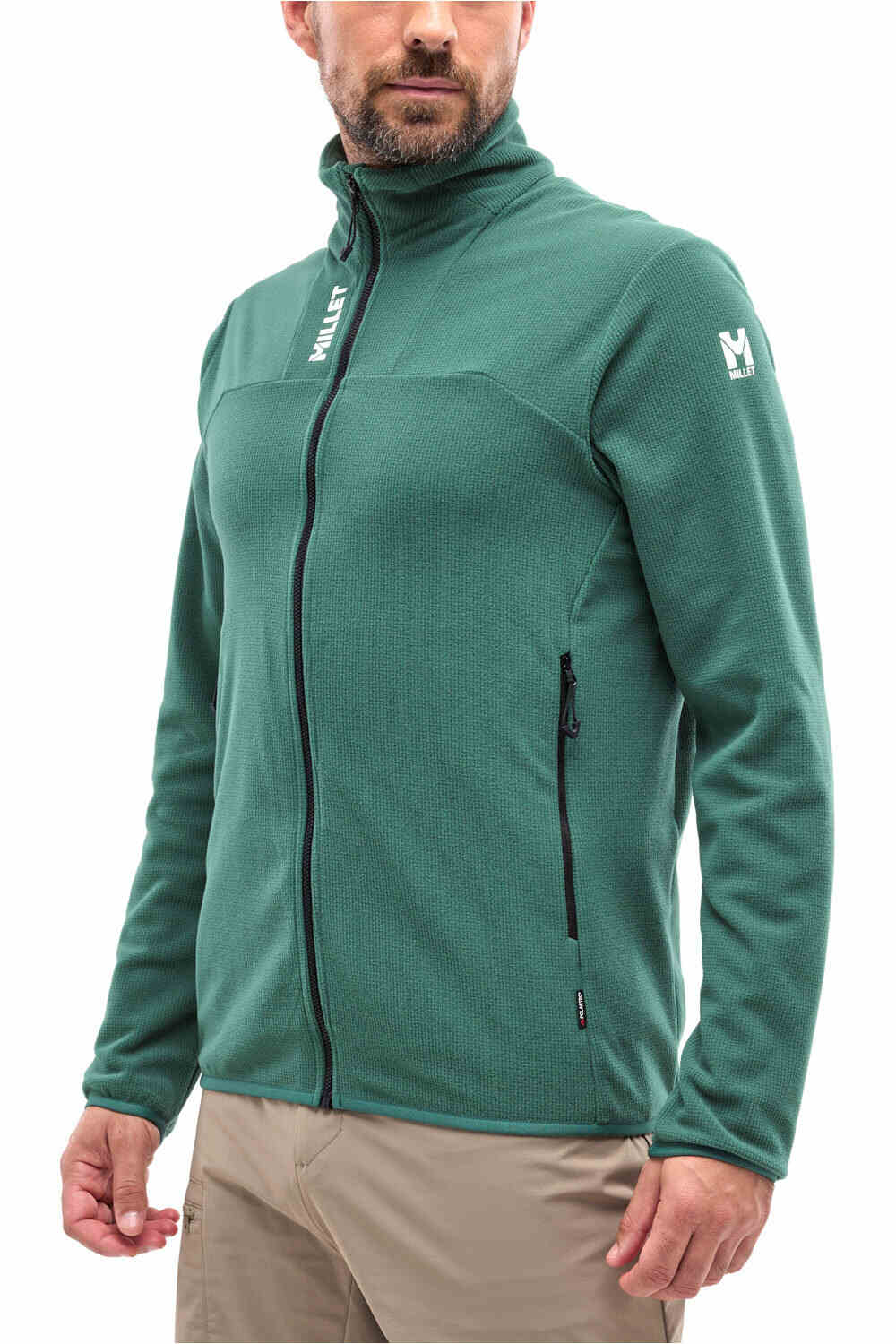 Millet forro polar hombre UBIC LIGHTGRID VERDE vista frontal