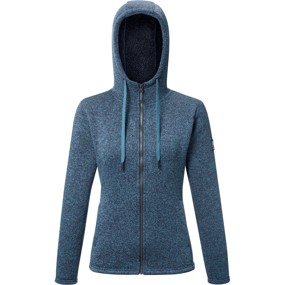 Millet forro polar mujer CHAMONIX KNITWARM HOODIE W AZUL 04
