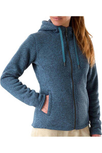 Millet forro polar mujer CHAMONIX KNITWARM HOODIE W AZUL vista detalle