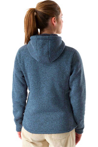 Millet forro polar mujer CHAMONIX KNITWARM HOODIE W AZUL vista trasera