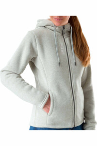 Millet forro polar mujer CHAMONIX KNITWARM HOODIE W BLANCO vista detalle