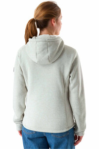 Millet forro polar mujer CHAMONIX KNITWARM HOODIE W BLANCO vista trasera