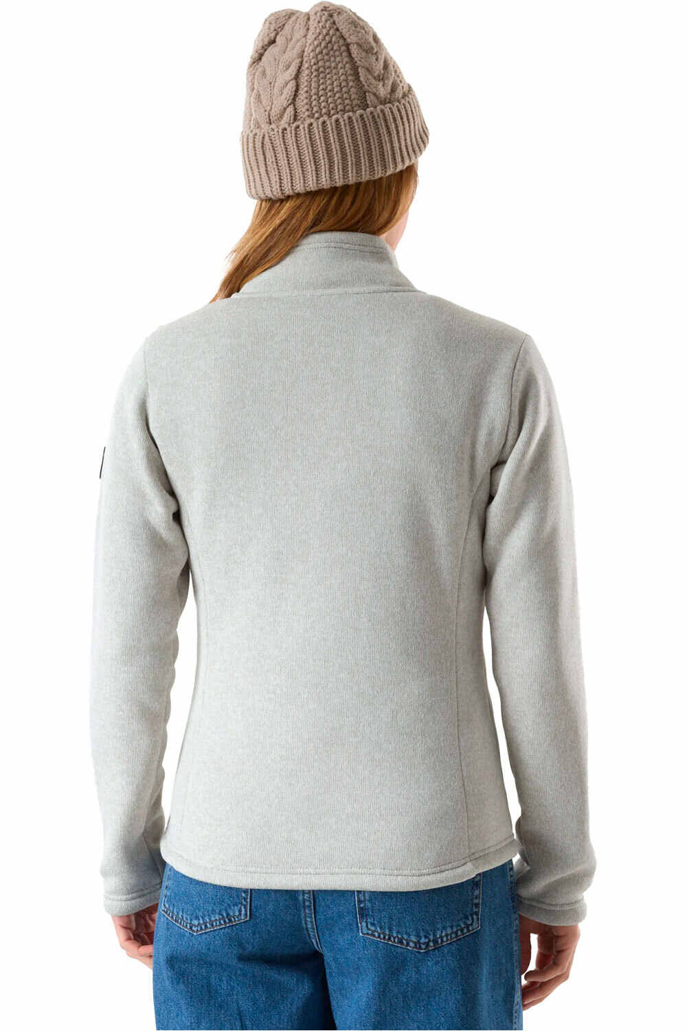 Millet forro polar mujer CHAMONIX KNITWARM JKT W BLANCO vista trasera