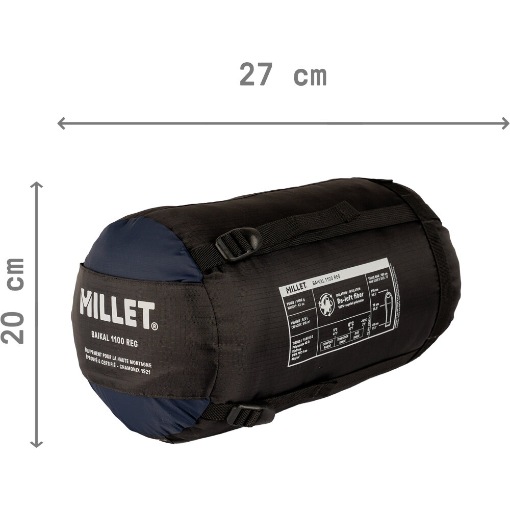 Millet saco de dormir BAIKAL 1100 REG AZUL 04
