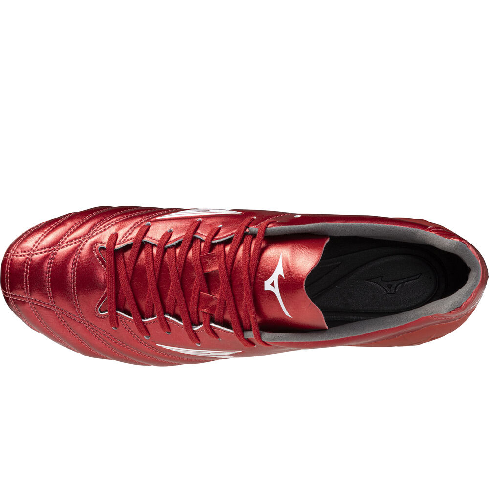 Mizuno botas de futbol cesped artificial MONARCIDA NEO III PRO ROJO vista superior