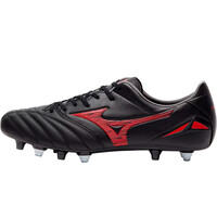 Mizuno botas de futbol cesped artificial MORELIA NEO IV PRO MIX NEGRO lateral exterior