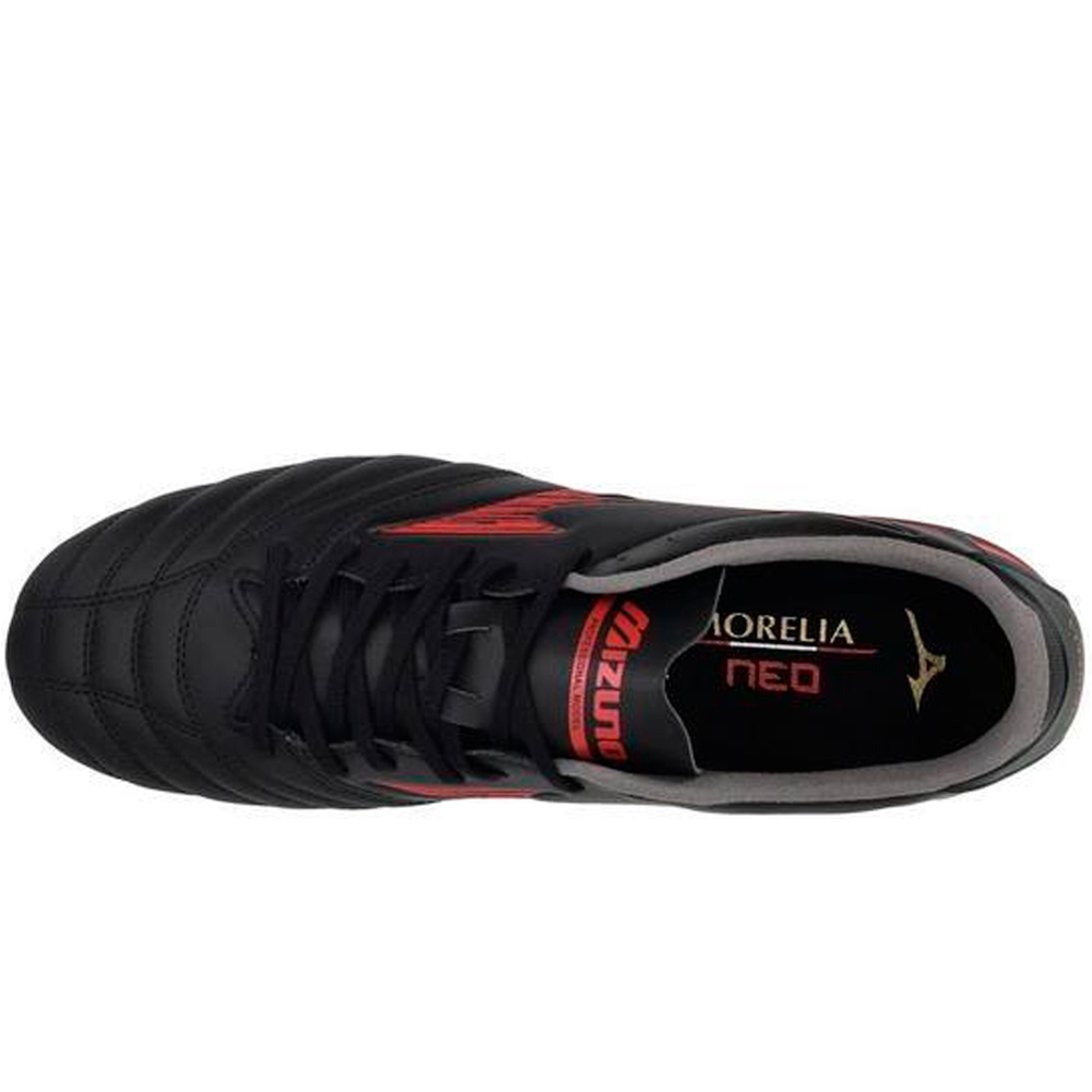 Mizuno botas de futbol cesped artificial MORELIA NEO IV PRO MIX NEGRO vista superior