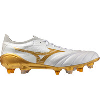 Mizuno botas de futbol cesped natural MORELIA NEO IV BETA ELITE MIX SG BLANCO lateral exterior