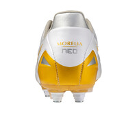 Mizuno botas de futbol cesped natural MORELIA NEO IV PRO MIX SG BLANCO puntera
