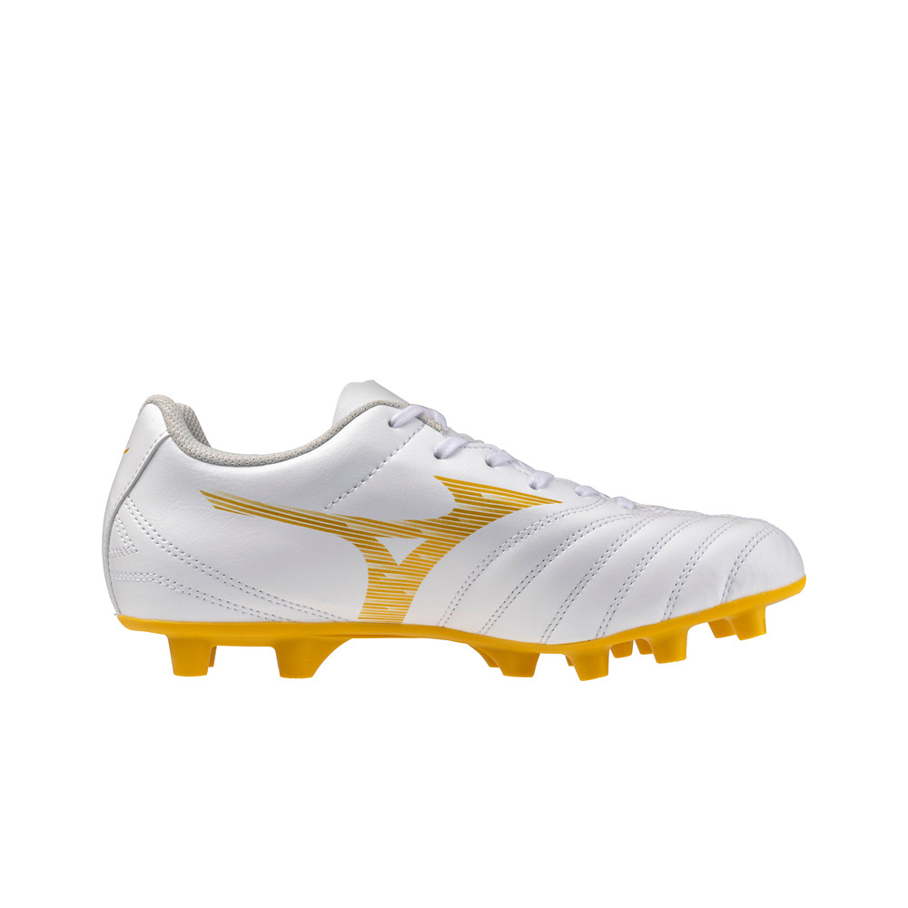Mizuno botas de futbol niño cesped artificial MONARCIDA NEO III SELECT BLANCO lateral interior