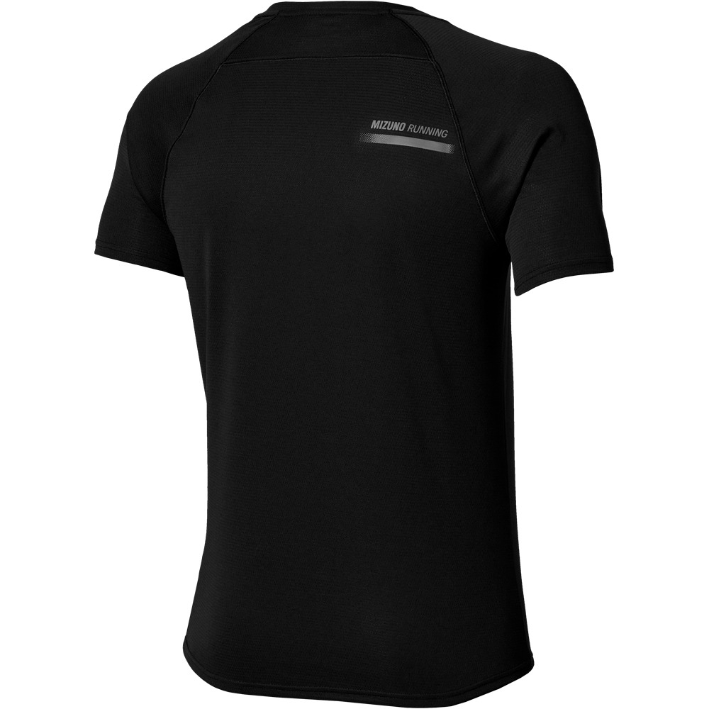 Mizuno camiseta técnica manga corta hombre ACTIVE DAF NEGRO vista trasera