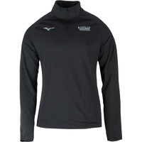 Mizuno camiseta técnica manga larga hombre BILBAO NIGHT RUNNING FEST MERCHANDISING NEGRO vista frontal
