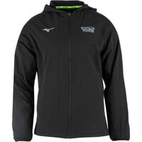 Mizuno CHAQUETA RUNNING HOMBRE BILBAO NIGHT RUNNING FEST MERCHANDISING NEGRO vista frontal
