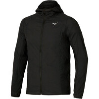 Mizuno CHAQUETA RUNNING HOMBRE TECH LIGHT NEGRO vista frontal