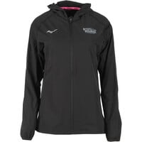 Mizuno CHAQUETA RUNNING MUJER BILBAO NIGHT RUNNING FEST MERCHANDISING NEGRO vista frontal