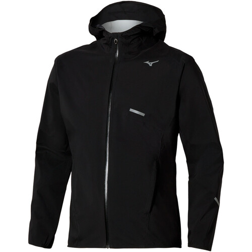 Mizuno CHAQUETA TRAIL RUNNING HOMBRE Trail Waterproof 20K Hooded Jacket NEGRO