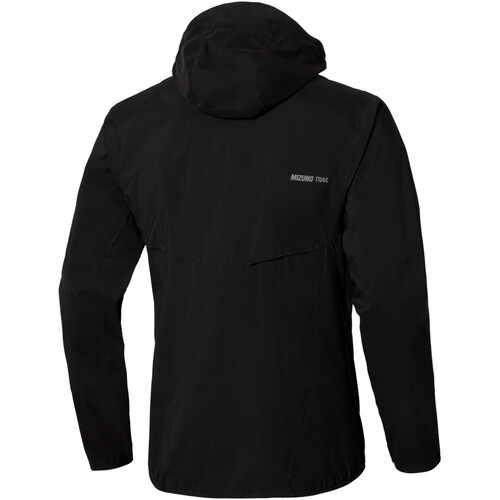 Mizuno CHAQUETA TRAIL RUNNING HOMBRE Trail Waterproof 20K Hooded Jacket NEGRO