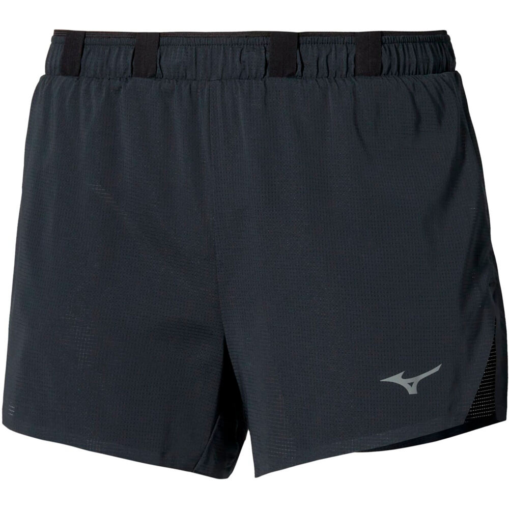 Mizuno pantalón running mujer TECH LIGHT NEGRO vista frontal