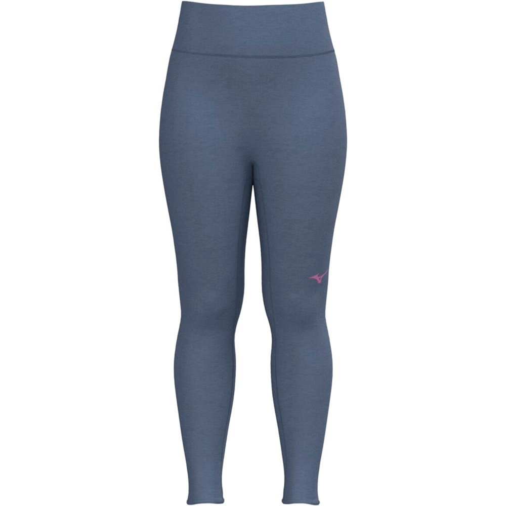 Mizuno pantalones y mallas largas fitness mujer ATHLETIC AZUL vista frontal