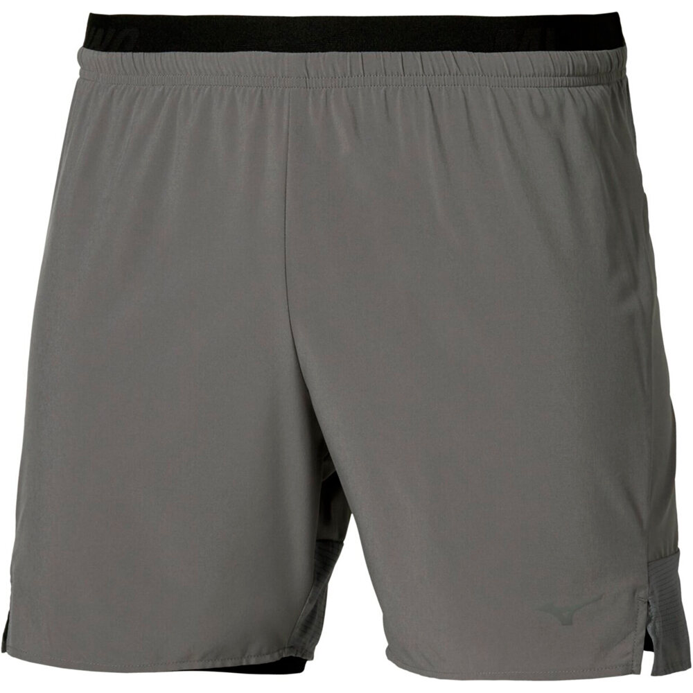 Mizuno pantaloneta técnica hombre ACTIVE ALPHA 2IN1 NARANJA vista detalle