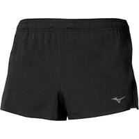 Mizuno pantaloneta técnica hombre TECH LIGHT SPLIT NEGRO vista frontal
