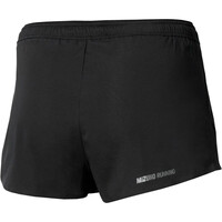 Mizuno pantaloneta técnica hombre TECH LIGHT SPLIT NEGRO vista trasera