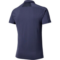 Mizuno polo tenis manga corta hombre DAYBREAKERS SHADOW GRIS vista trasera