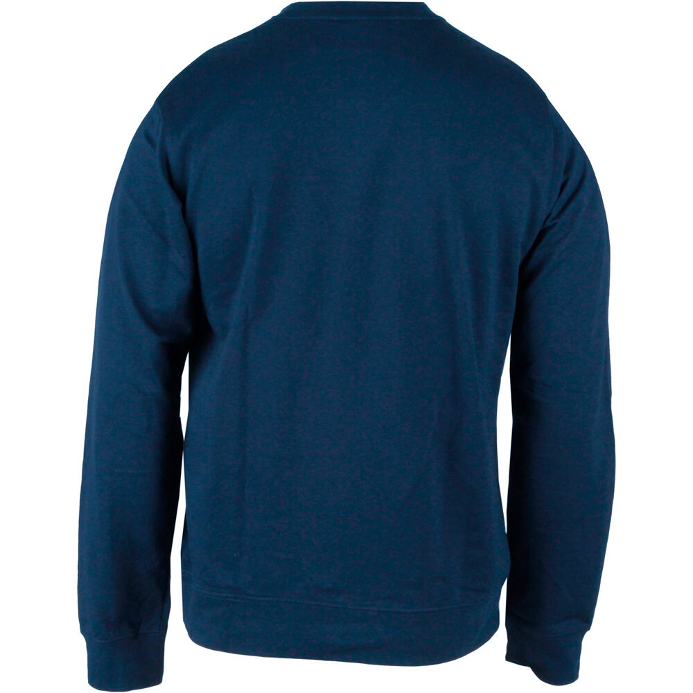 Mizuno sudaderas deportivas hombre TERRY AZUL vista trasera