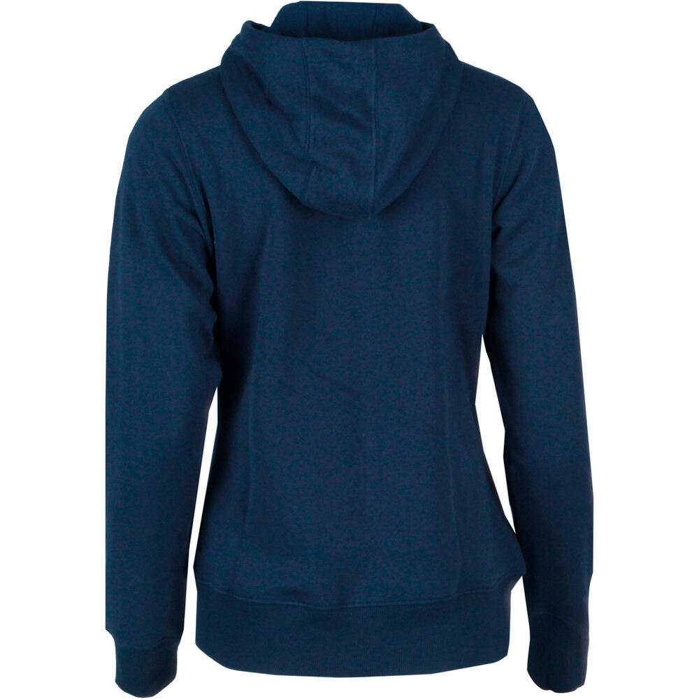 Mizuno sudaderas deportivas mujer BILBAO NIGHT RUNNING FEST MERCHANDISING AZUL vista trasera