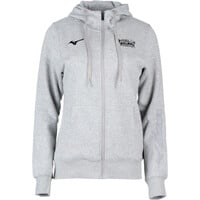 Mizuno sudaderas deportivas mujer BILBAO NIGHT RUNNING FEST MERCHANDISING GRIS vista frontal
